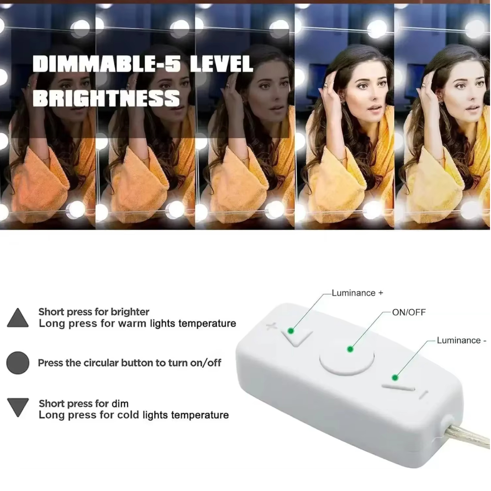 10LED Makeup Mirror Light Bulb - مراجعة Desk Setup Lamp وسعره