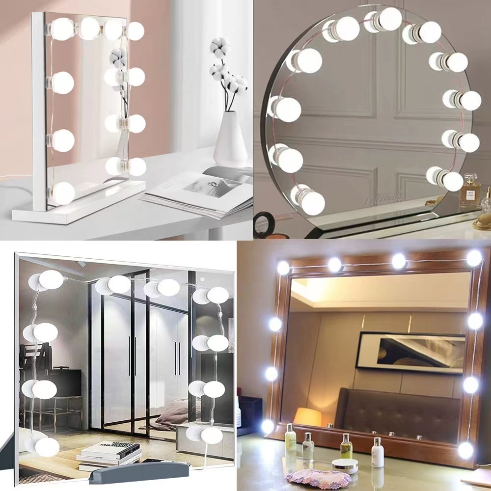 LED Light Paste Mirror Makeup  - مراجعة Desk Setup Lamp وسعره