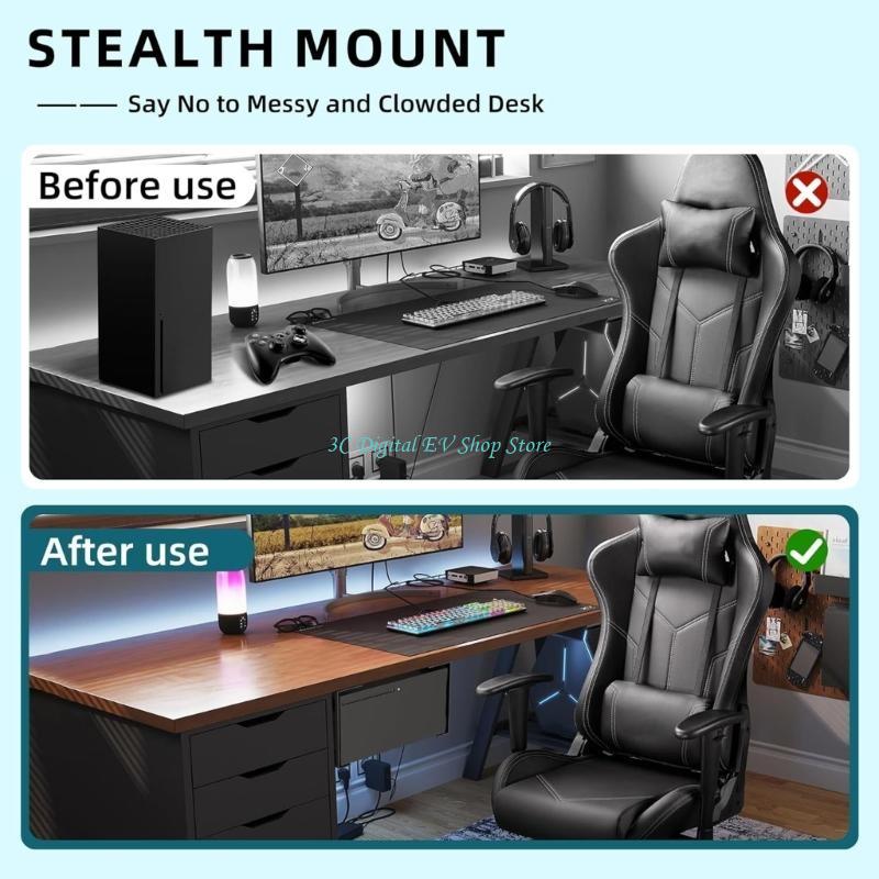 E74D Metal Under Desk Organize - مراجعة Desk Setup Xbox وسعره