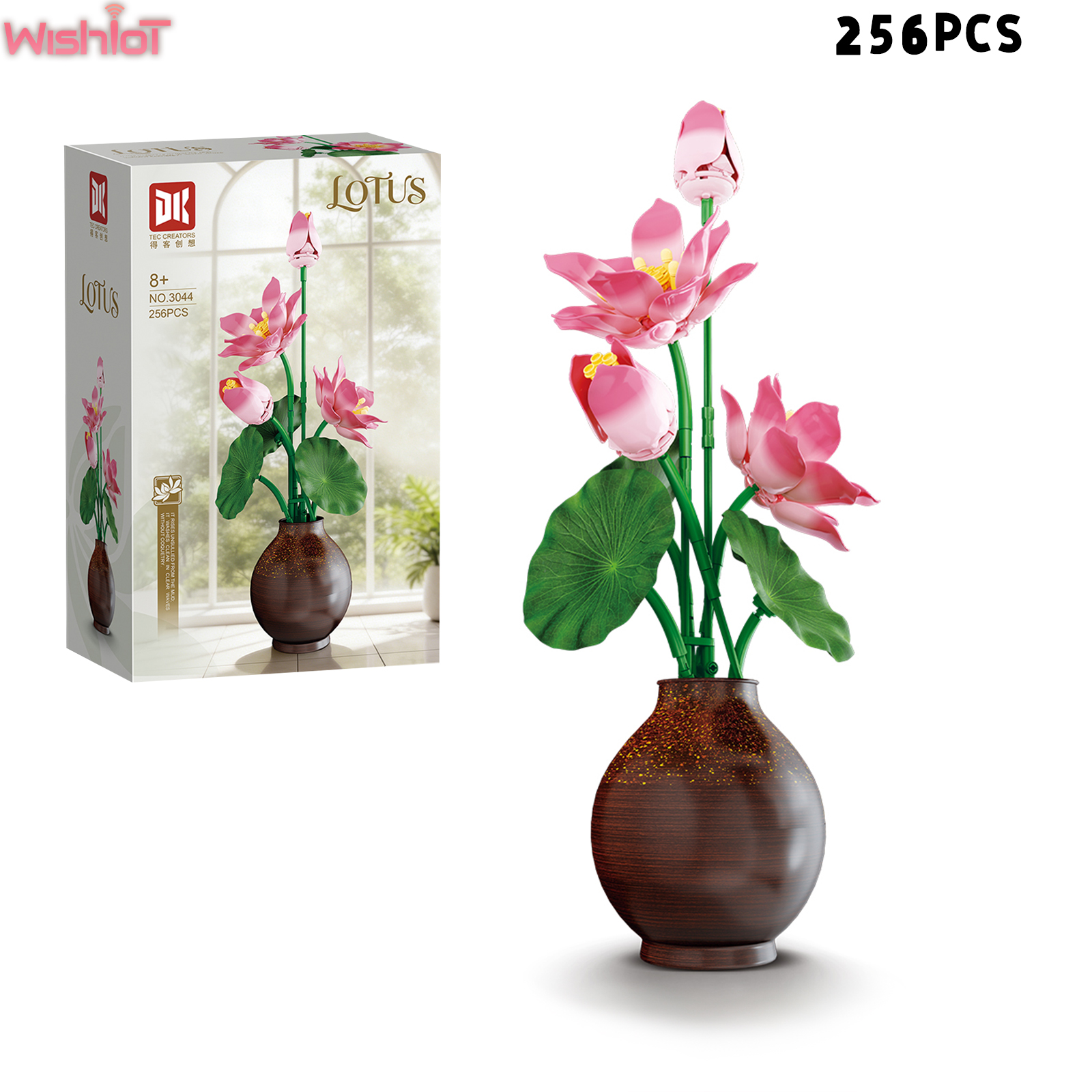Building Blocks LOTUS Potted P - مراجعة Plant Pot Small Desk وسعره