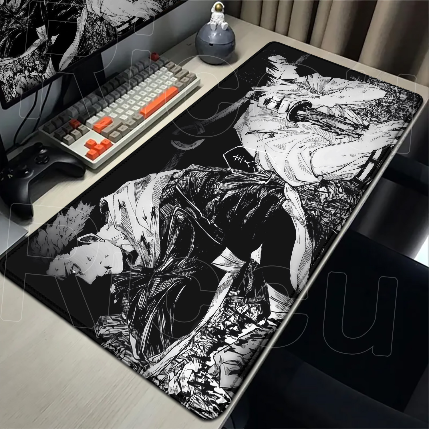 HD 60x30CM Black Anime Jujutsu - مراجعة Desk Setup Black وسعره