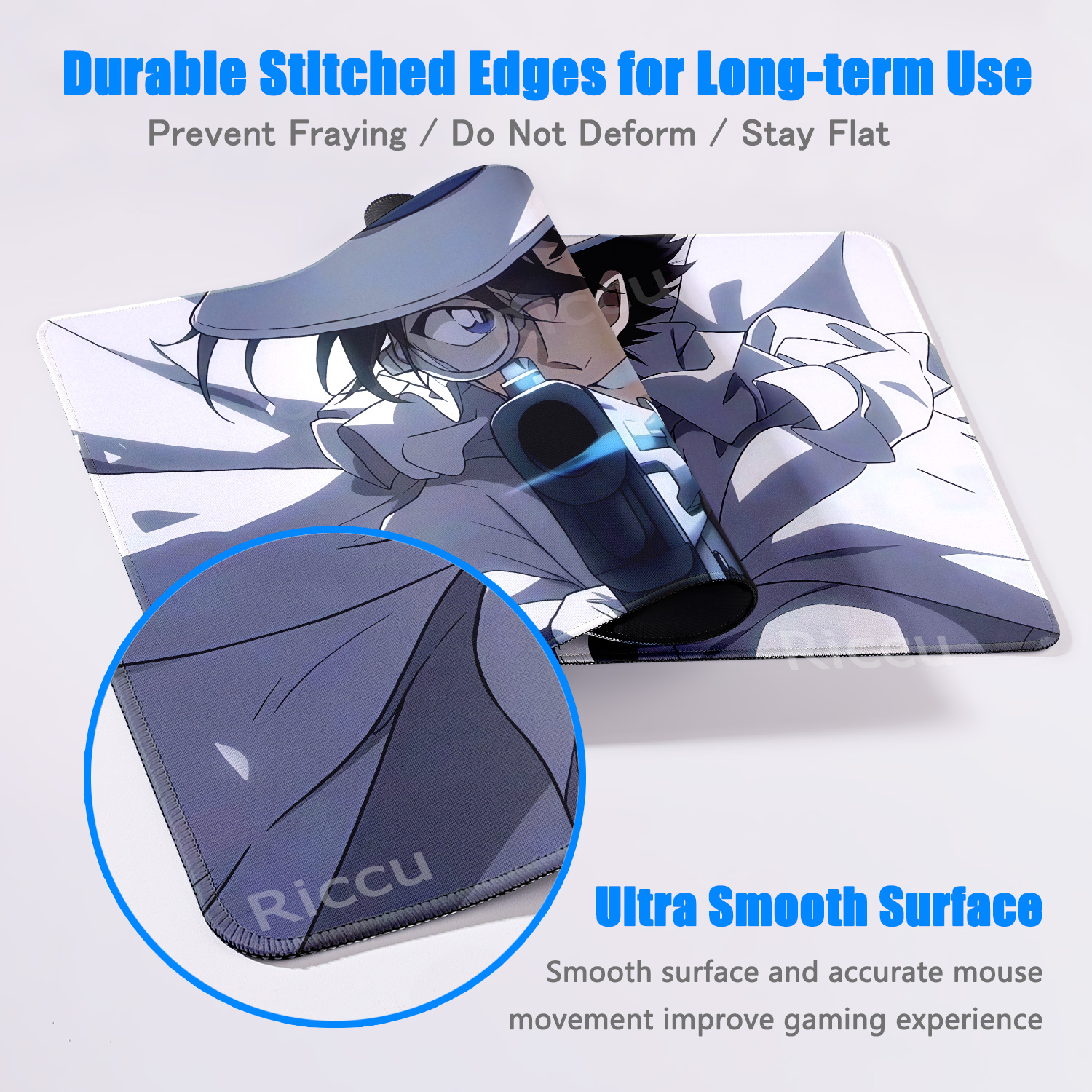Anime D-Detective Conan Mouse  - مراجعة Desk Setup With Laptop وسعره