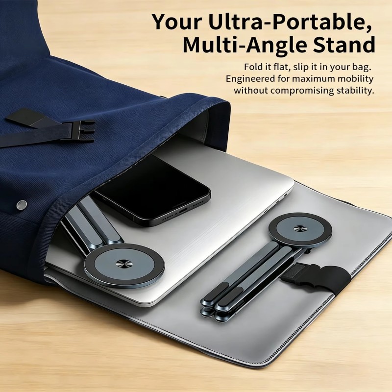 Magnetic Phone Holder Laptop A - مراجعة Desk Setup Macbook وسعره
