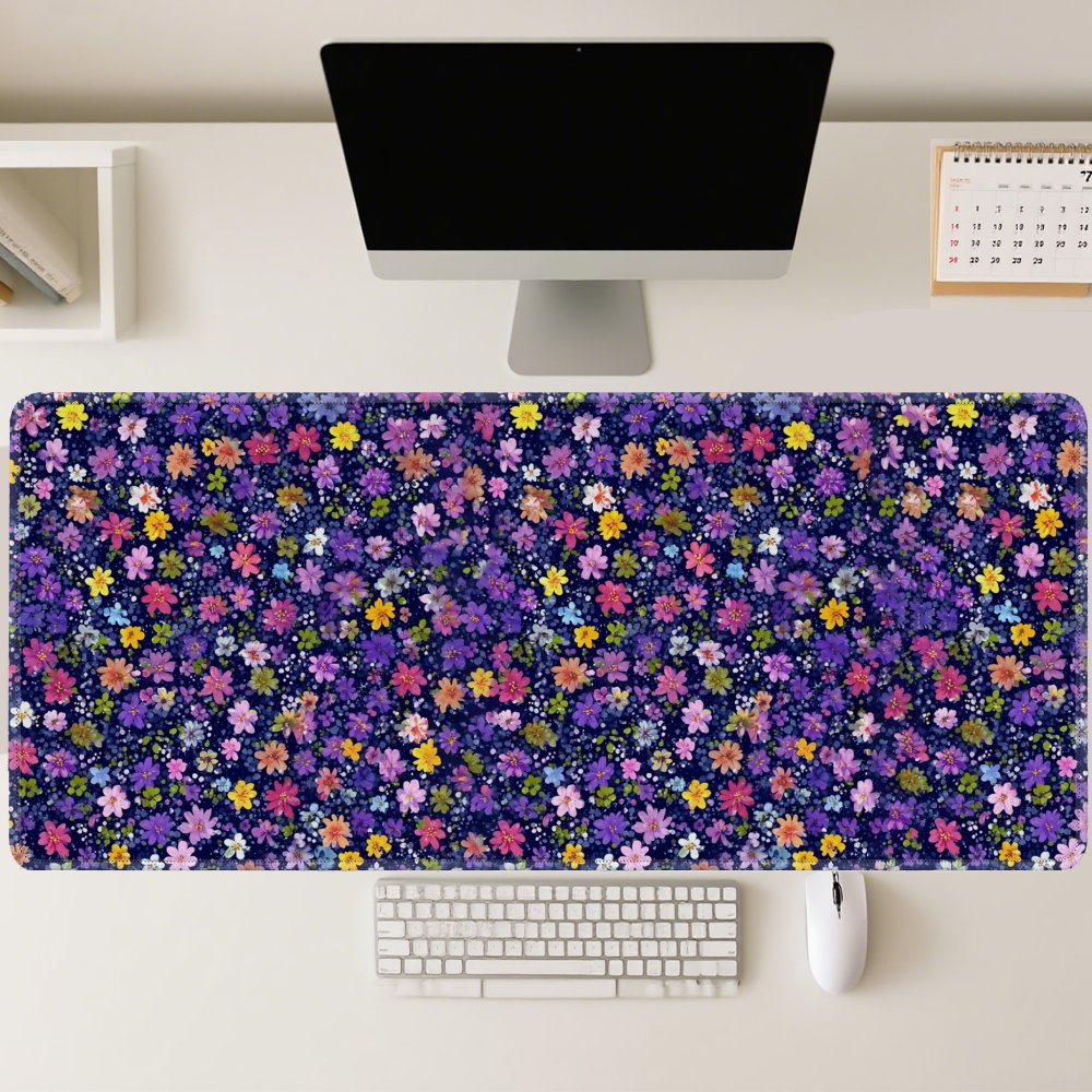 Floral Pattern Desk Mat Large  - مراجعة Desk Setup Dark وسعره