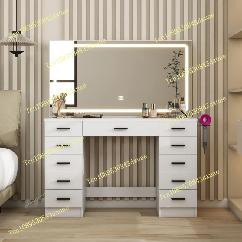 Glass Top Makeup Table with Mi - مراجعة Desk Setup Lamp وسعره