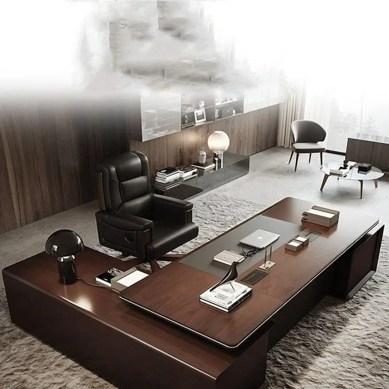 Modern Office Storage Executiv - مراجعة Desk Setup With Laptop وسعره
