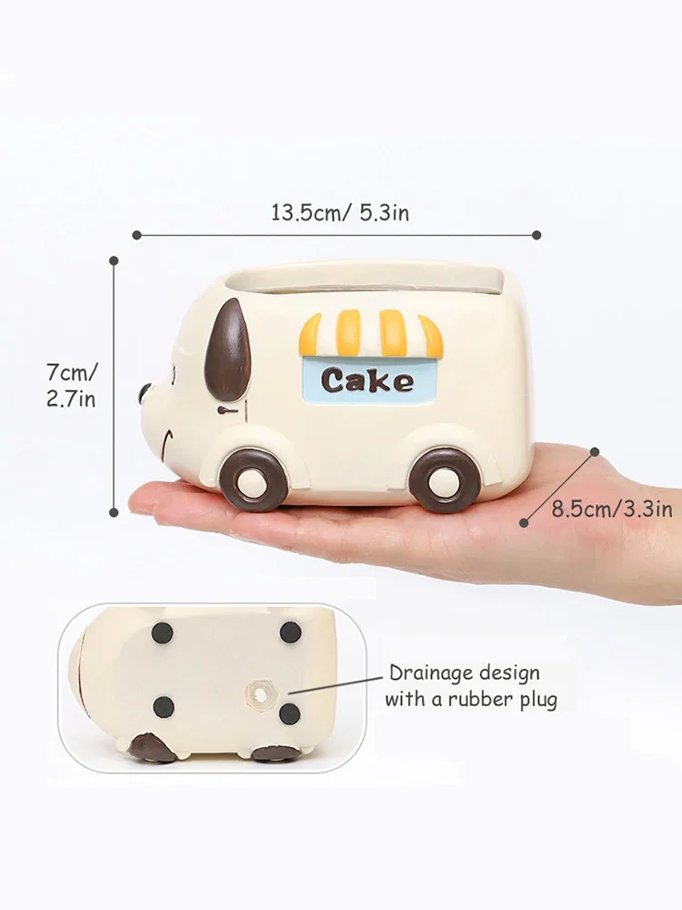 Food Truck Animal Small Plant  - مراجعة Plant Pot Small Desk وسعره