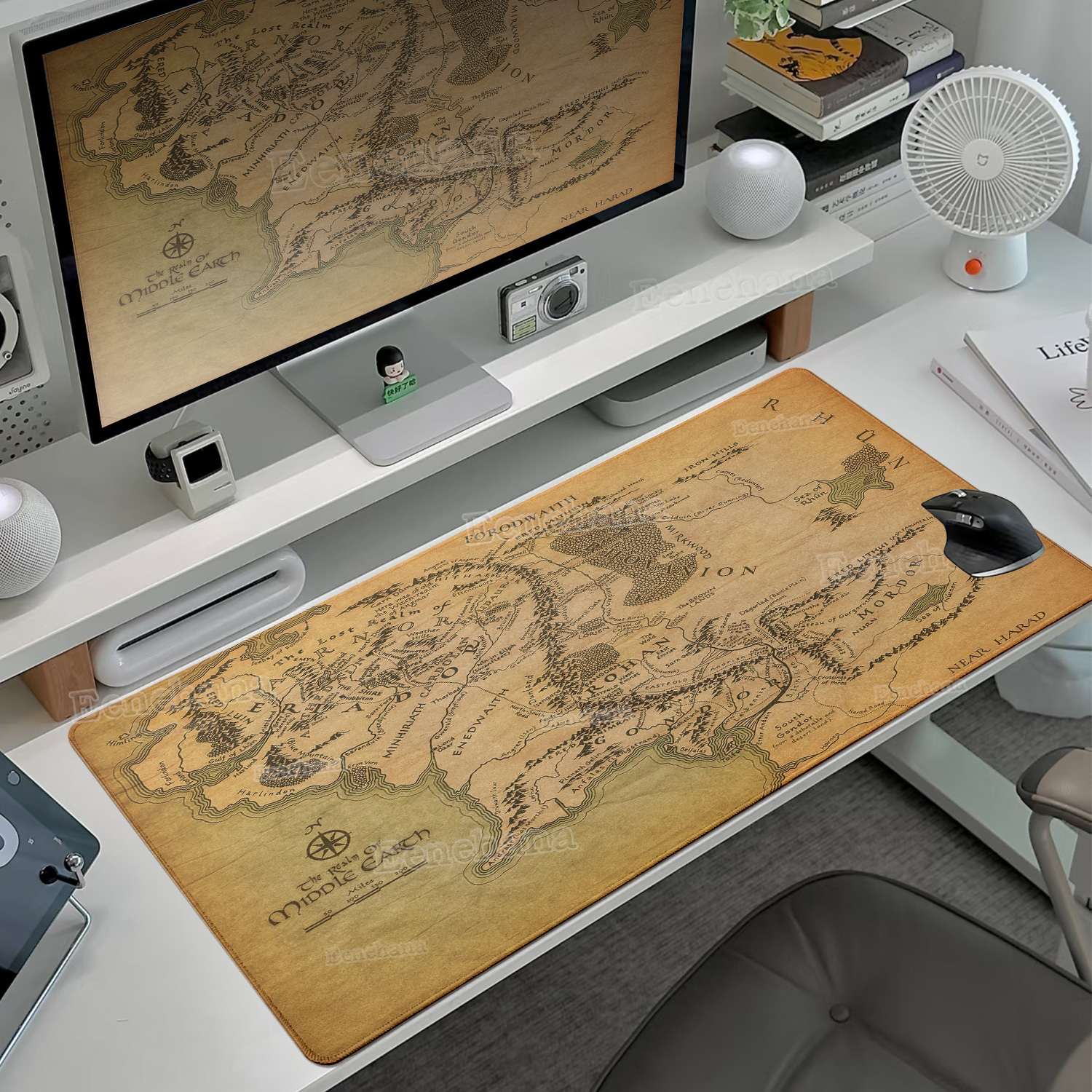 The L-Lord of The Ring Large G - مراجعة Desk Setup With Laptop وسعره