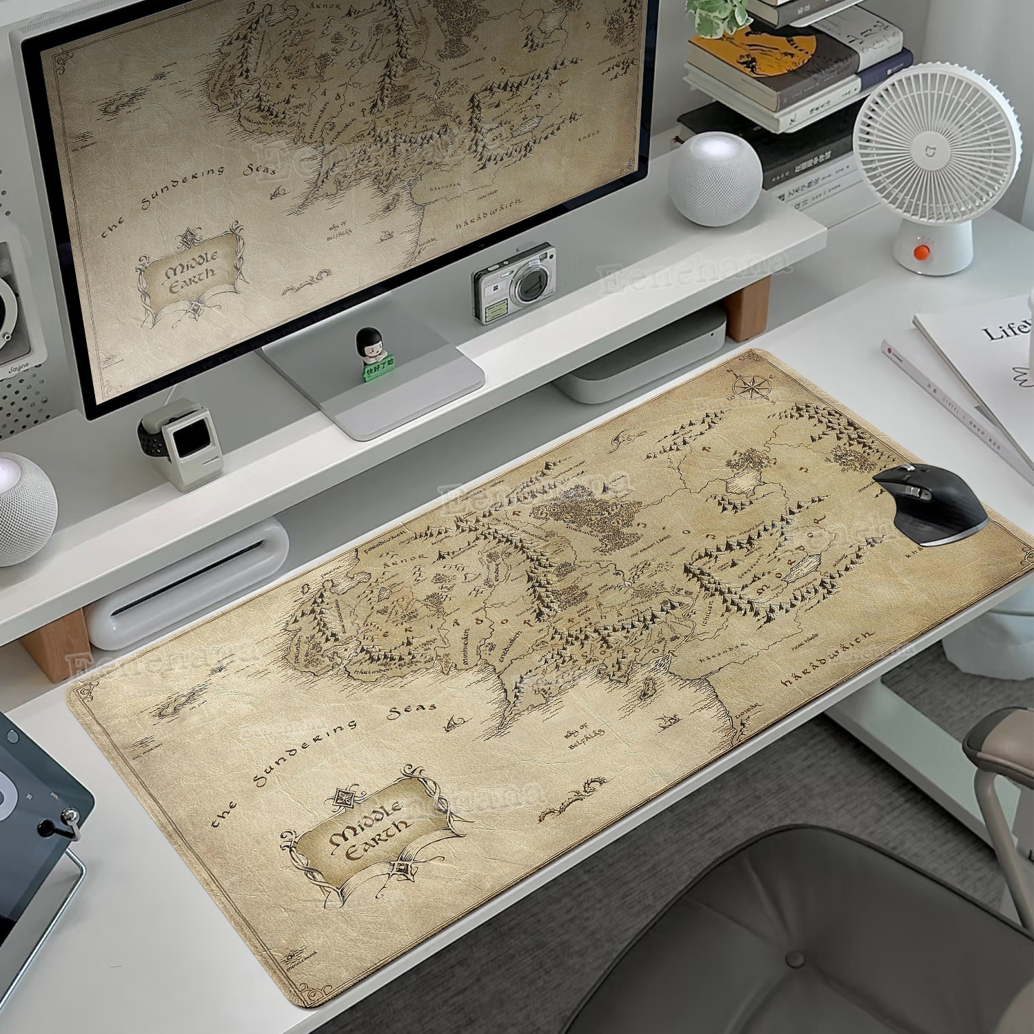 The L-Lord of The Ring Large G - مراجعة Desk Setup With Laptop وسعره