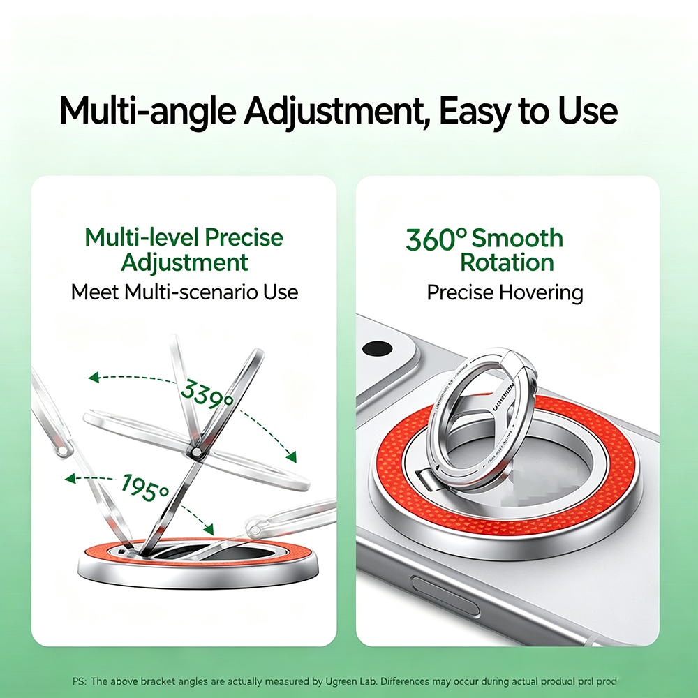 UGREEN Dual-sided Magnetic Pho - مراجعة Dual Phone Holder وسعره