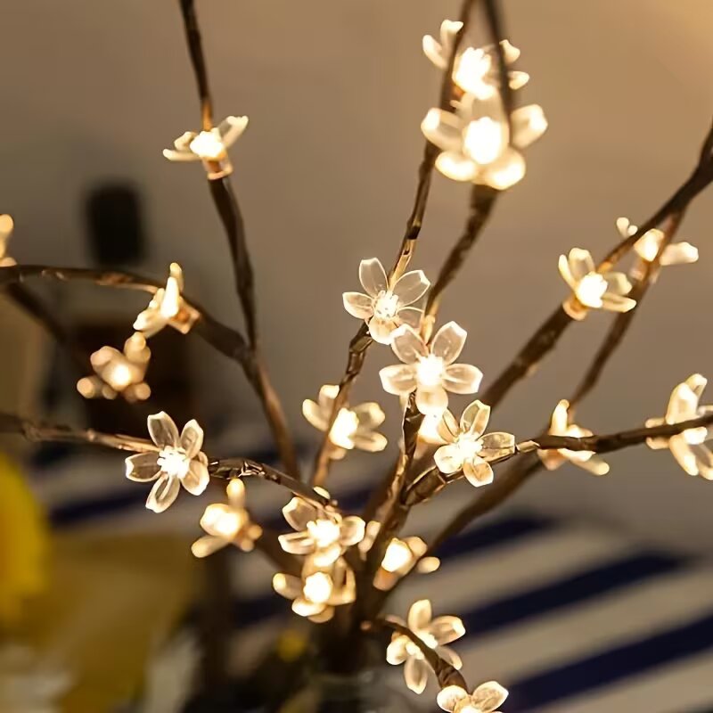 1/2PC 20LED Cherry Blossom Tre - مراجعة Desk Setup Lamp وسعره