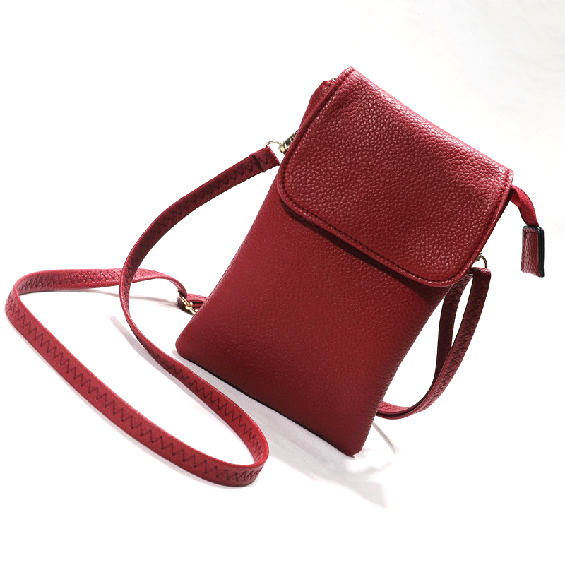 Women Leather Crossbody Phone  - مراجعة Dual Phone Holder وسعره