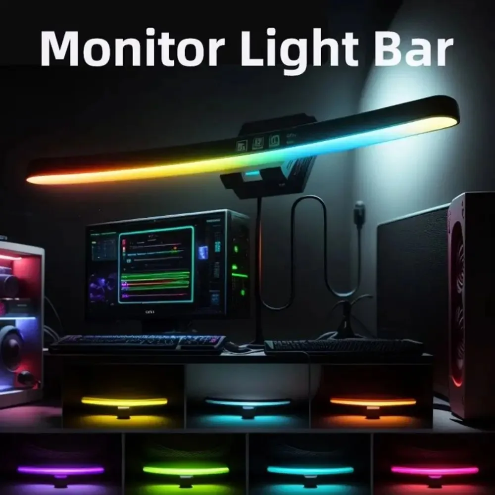 Curved Monitor Light Bar 3 Col - مراجعة Desk Setup Lamp وسعره