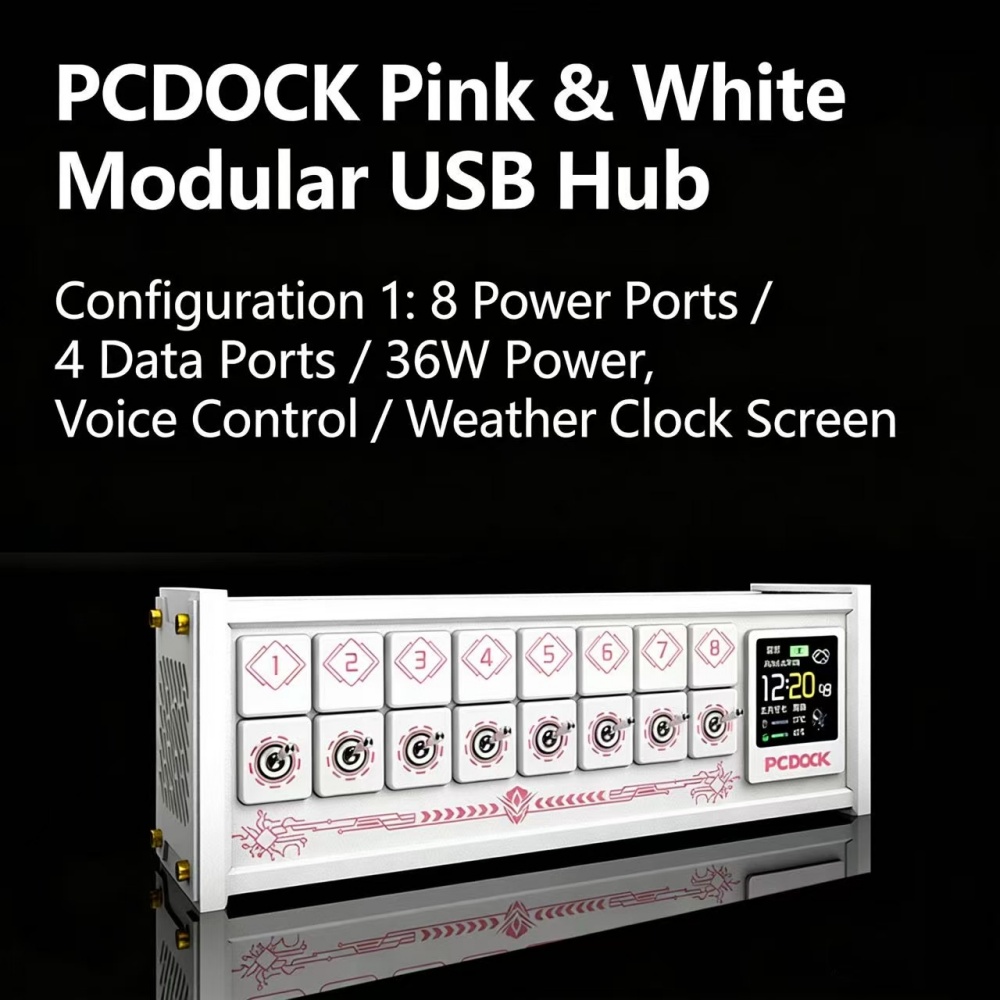 PCDOCK Block USB Desktop Power - مراجعة Desk Setup With Laptop وسعره