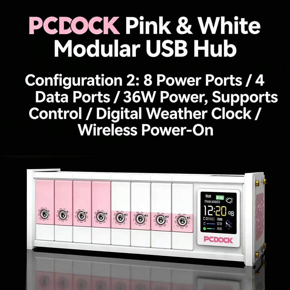 PCDOCK Block USB Desktop Power - مراجعة Desk Setup With Laptop وسعره