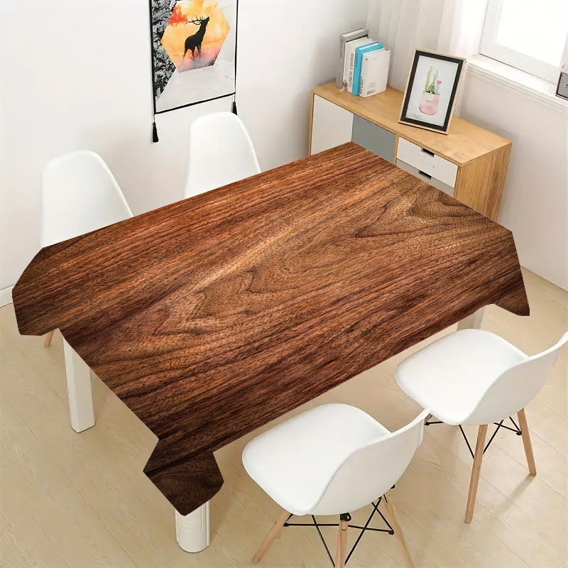 Elegant Dark Wood Grain Tablec - مراجعة Desk Setup Dark وسعره