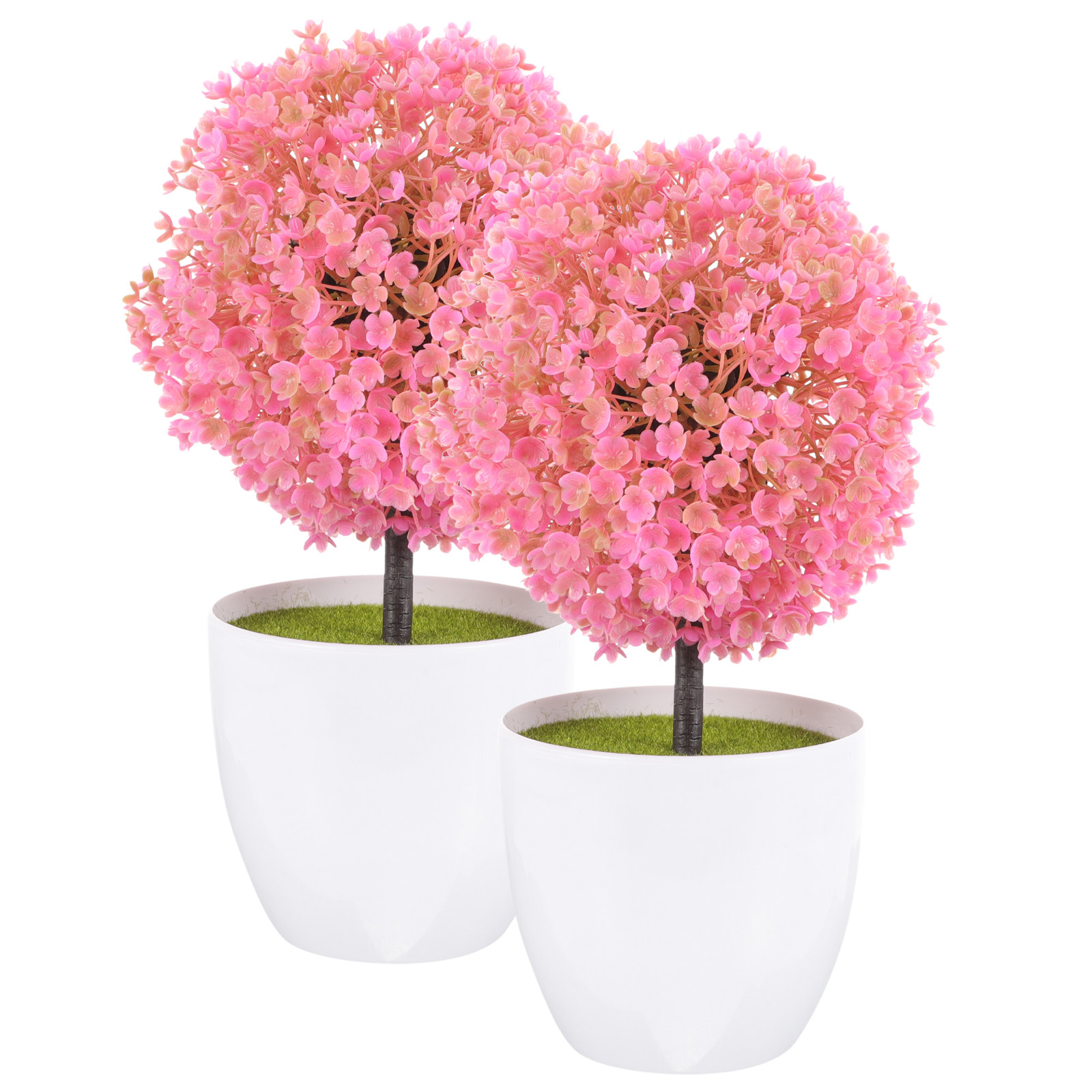 2Pcs Artificial Bonsai Potted  - مراجعة Plant Pot Small Desk وسعره