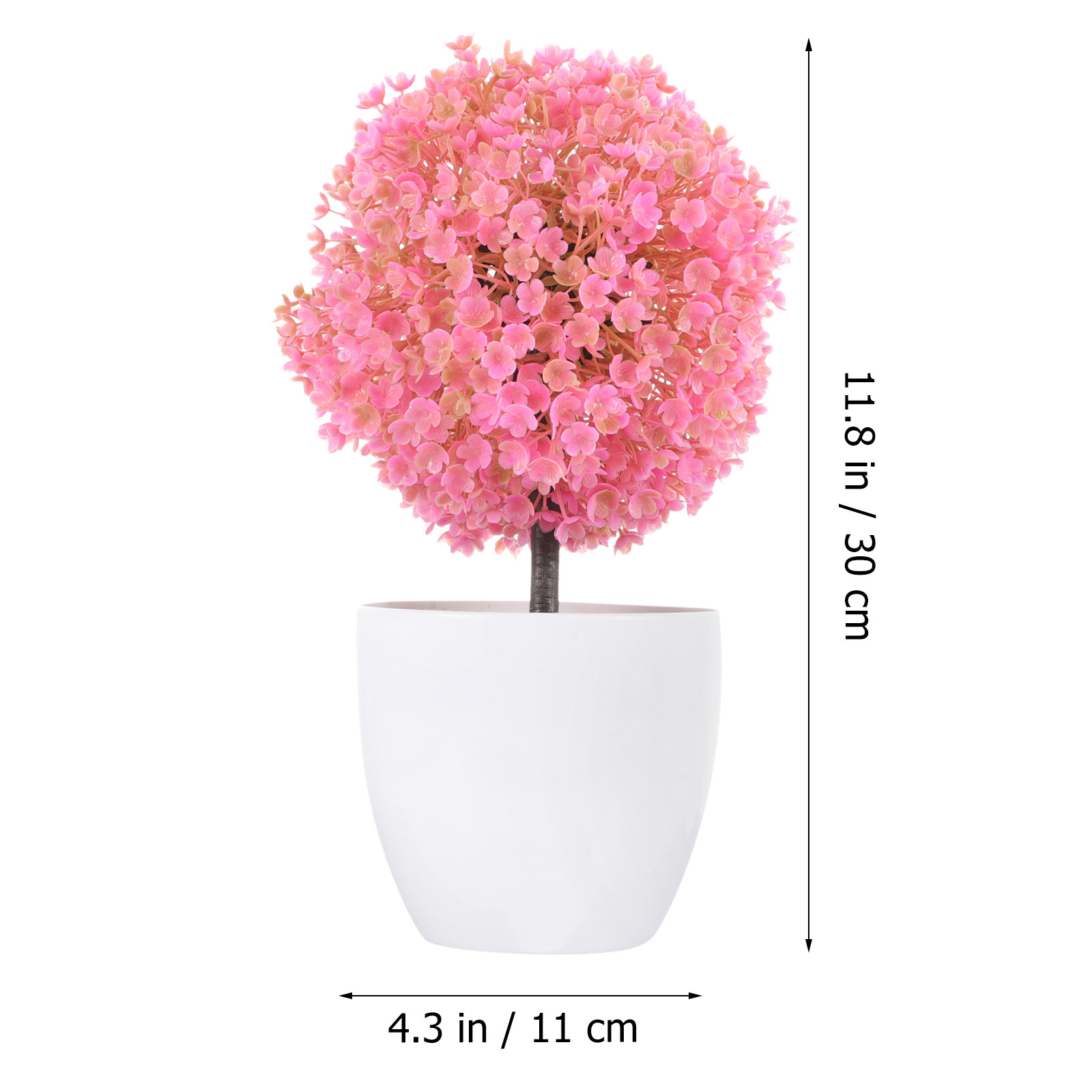 2Pcs Artificial Bonsai Potted  - مراجعة Plant Pot Small Desk وسعره