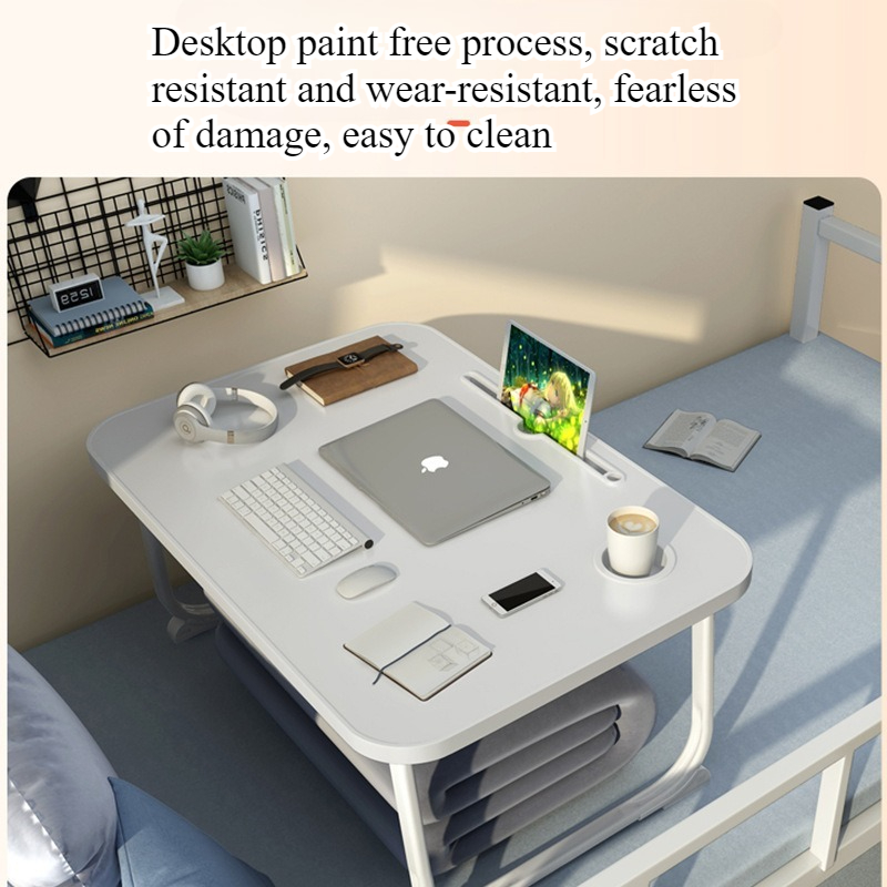 Bed desk folding small table c - مراجعة Desk Setup Ideas وسعره
