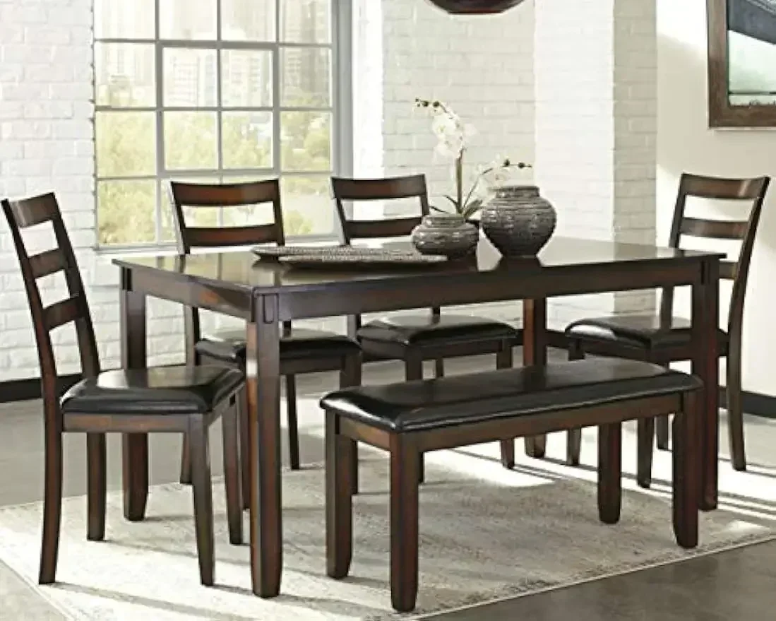 XMSJ-Coviar 6 Piece Dining Set - مراجعة Desk Setup Dark وسعره