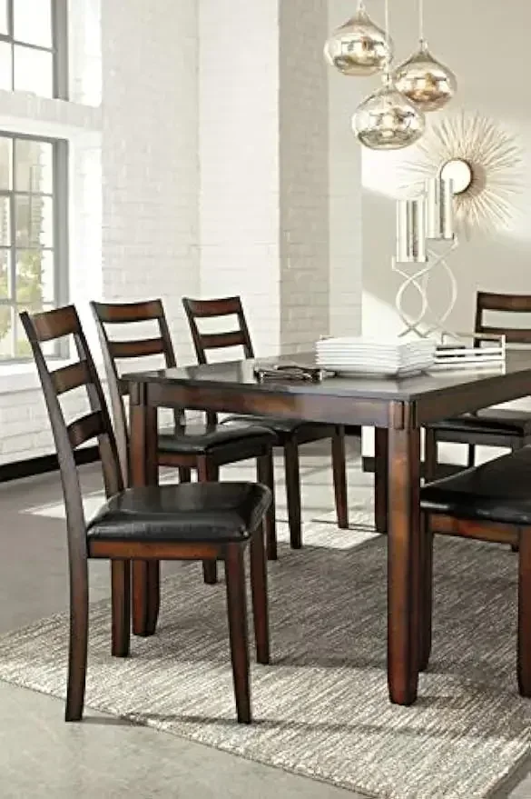 XMSJ-Coviar 6 Piece Dining Set - مراجعة Desk Setup Dark وسعره
