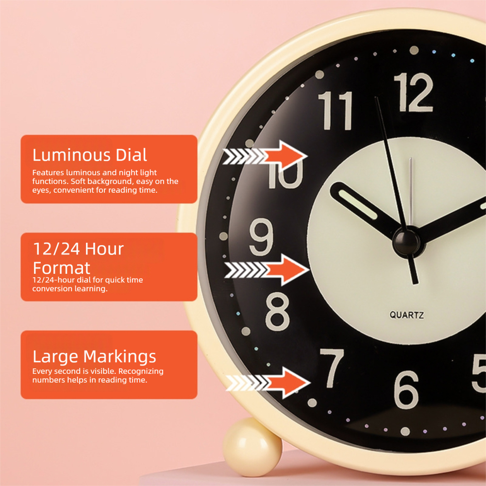 4.5-Inch Luminous Alarm Clock  - مراجعة Desk Setup Dark وسعره