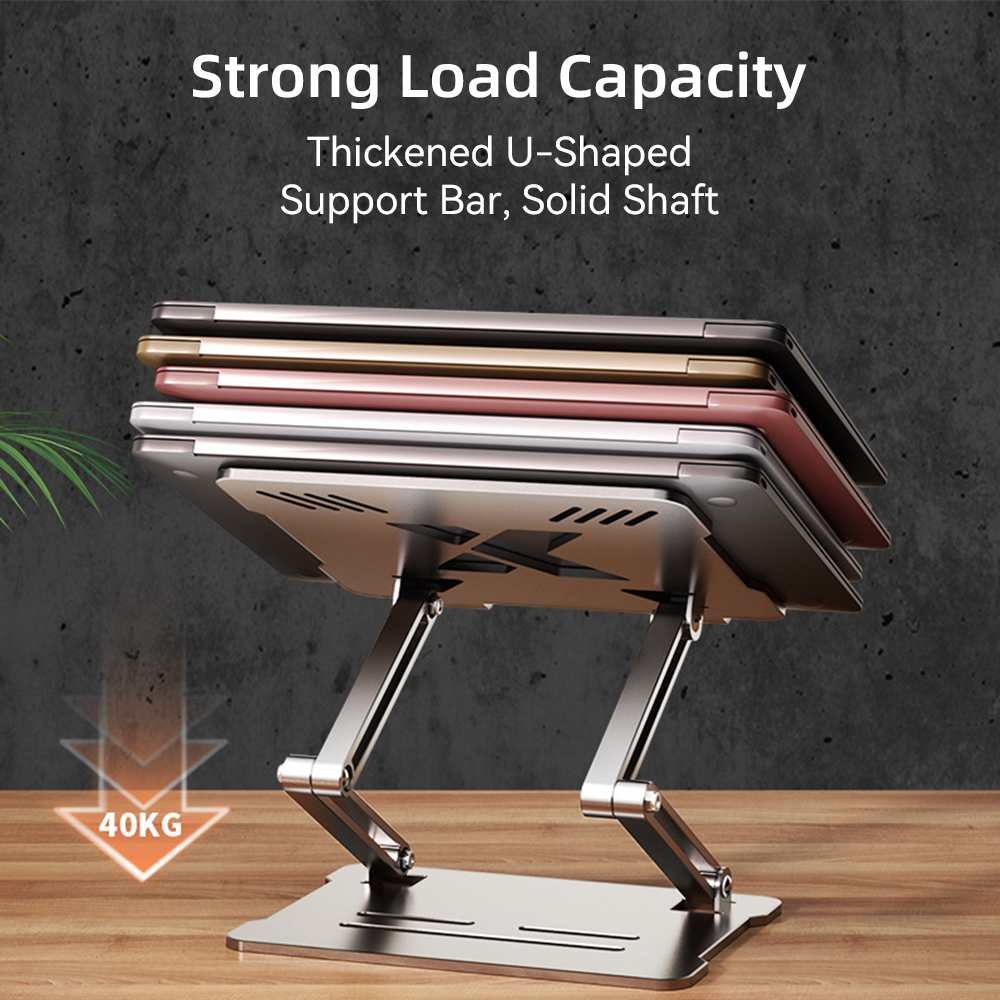Adjustable Desk Laptop Stand F - مراجعة Desk Setup Macbook وسعره