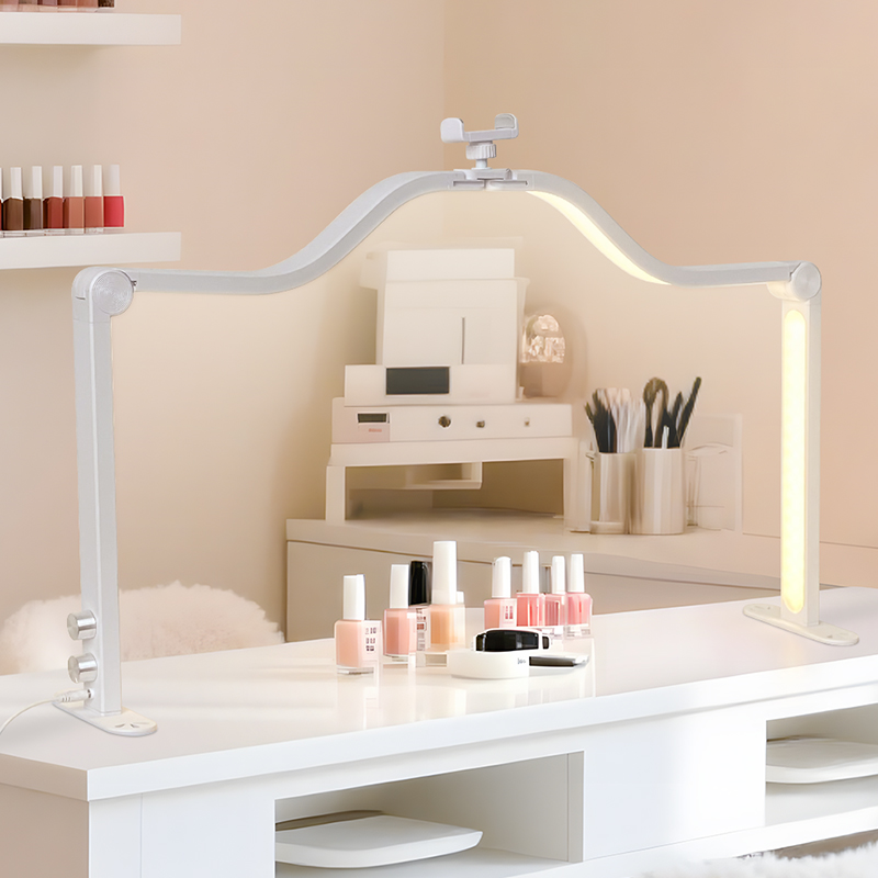 48W Half Moon Nail Lamp Double - مراجعة Desk Setup Lamp وسعره