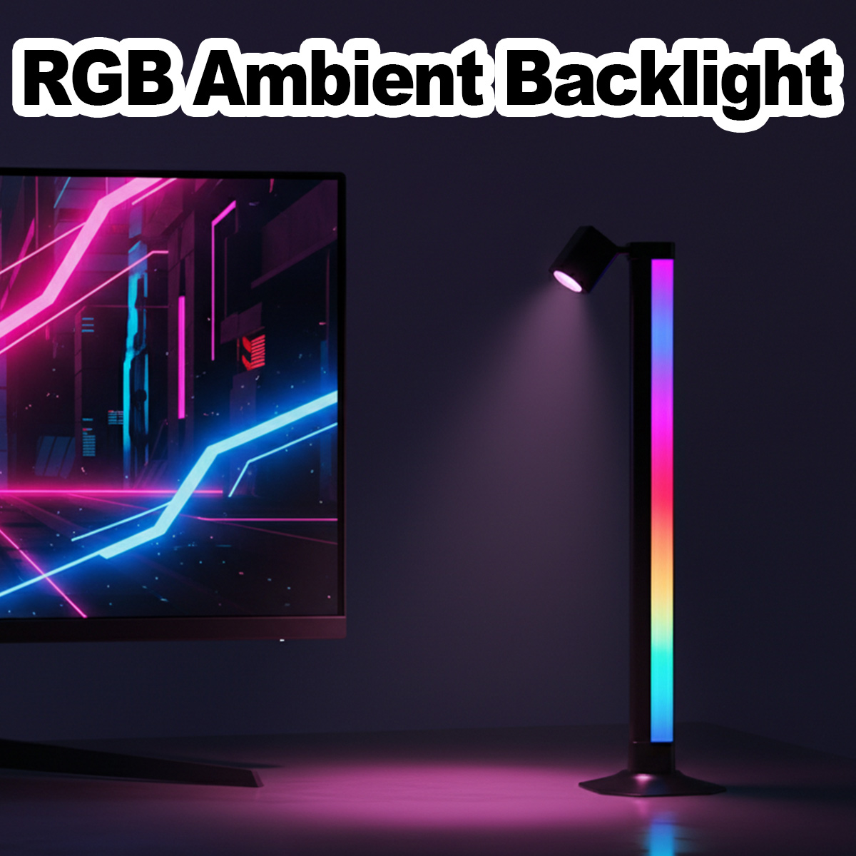 Smart Light Bar LED RGB Music  - مراجعة Desk Setup Black وسعره