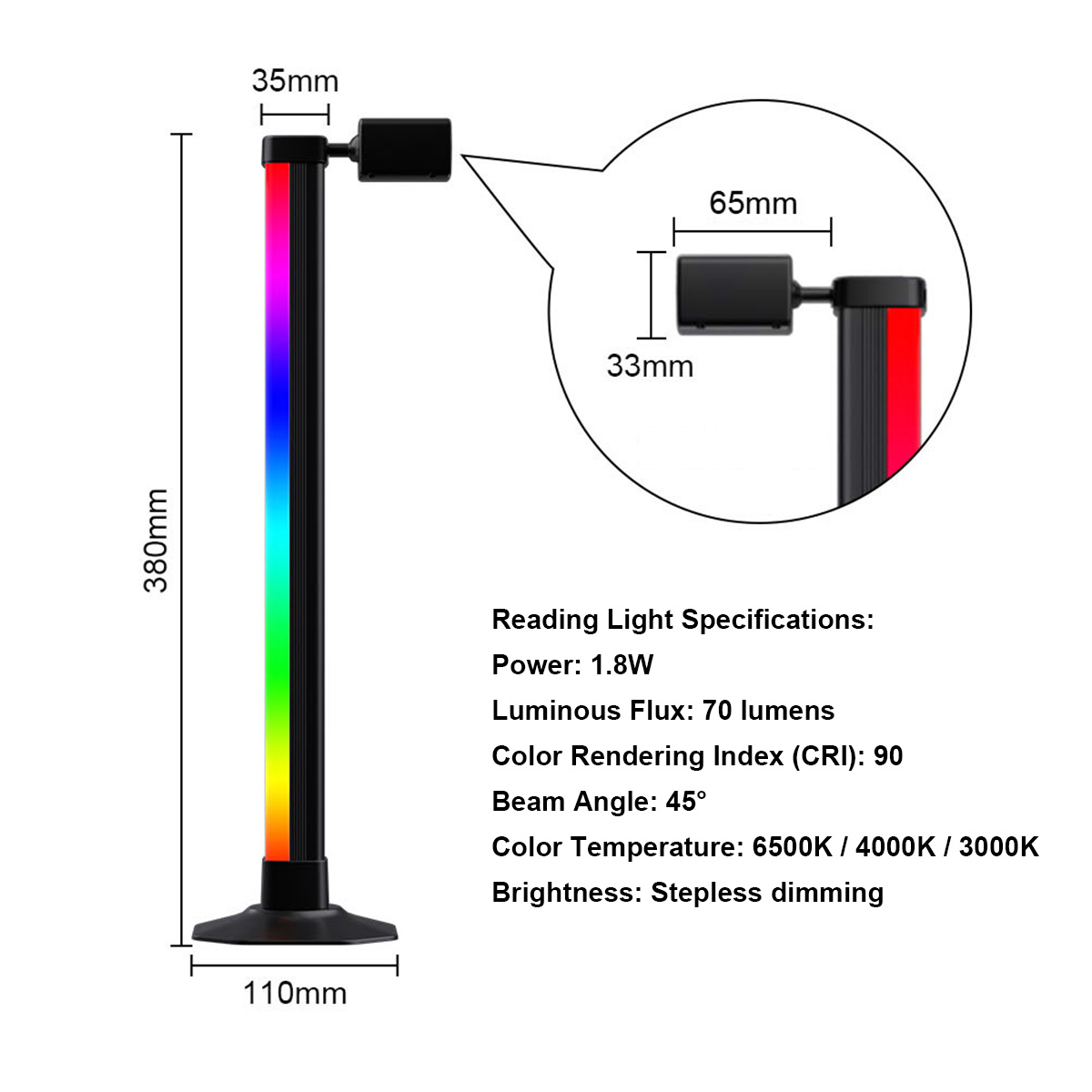 Smart Light Bar LED RGB Music  - مراجعة Desk Setup Black وسعره
