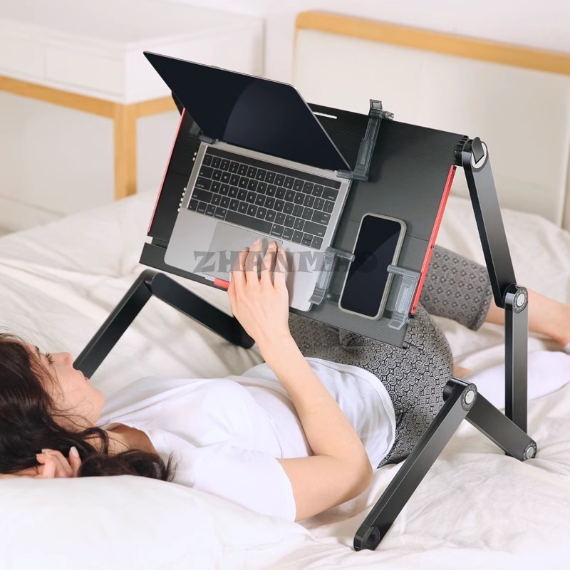 Lying Flat on The Bed, Laptop  - مراجعة Desk Setup Ideas وسعره